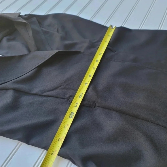 NWT $79 Banana Republic Dress Womens Black Faux Wrap Up Collared Work Petite 2P - Picture 11 of 13